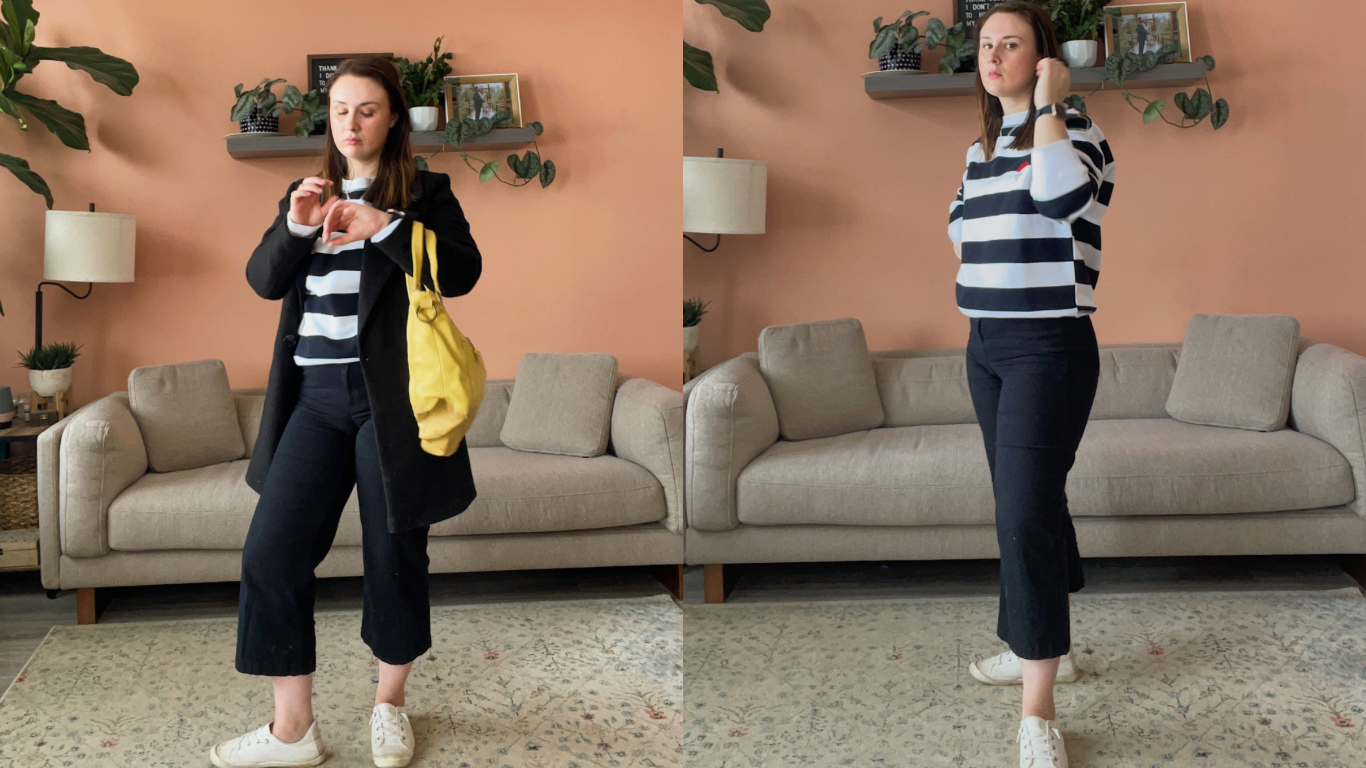 What I Wore – Cropped Wide Leg Pants